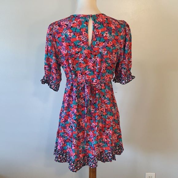 [RIXO] Colorful Floral Pattern Dress - Size 6 - Picture 5 of 8